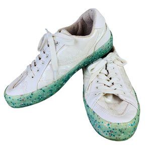 Zara x Disney Frozen II White Snowflake Sneakers Women's Size 38